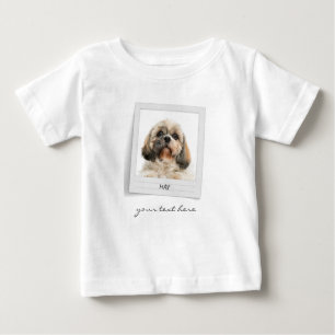 Holidays Pet Birthday Photo Frame Personalised Baby T-Shirt