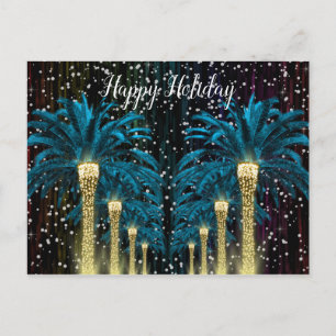 Holidays Winter Palm Holiday Postcard