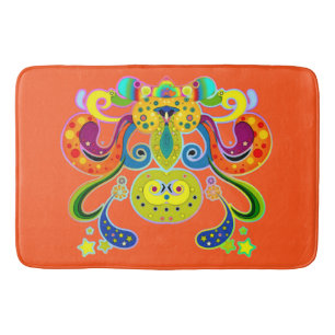 holiES - abstract happy holy Cow + your ideas Bath Mat