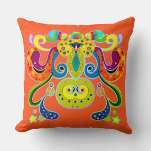 holiES - abstract happy holy Cow + your ideas Cushion