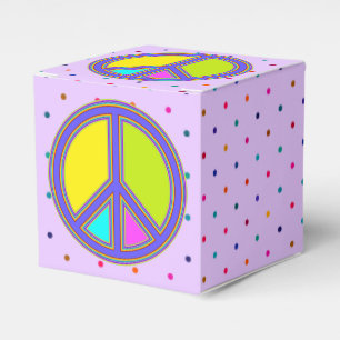 holiES - colourful PEACE sign + your ideas Favour Box