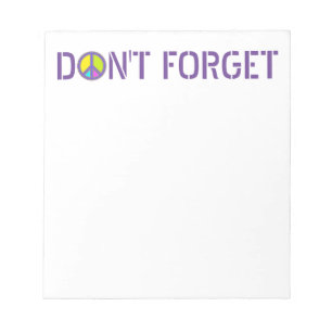 holiES - colourful PEACE sign + your ideas Notepad