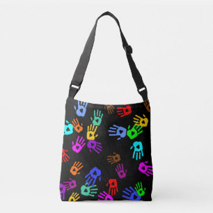 holiES - hands coloured pattern 1 + your backgr. Crossbody Bag