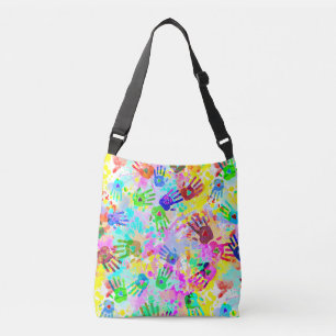 holiES - hands splashes coloured grunge pattern 2 Crossbody Bag