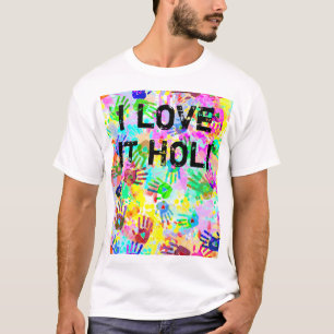 holiES - hands splashes coloured grunge pattern 2 T-Shirt