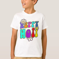 holiES - HAPPY HOLI outline flowers 1
