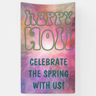 holiES - HAPPY HOLI simply coloured outline 1 Banner