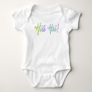 holiES - HOLI HAI grunge pastel 1 Baby Bodysuit