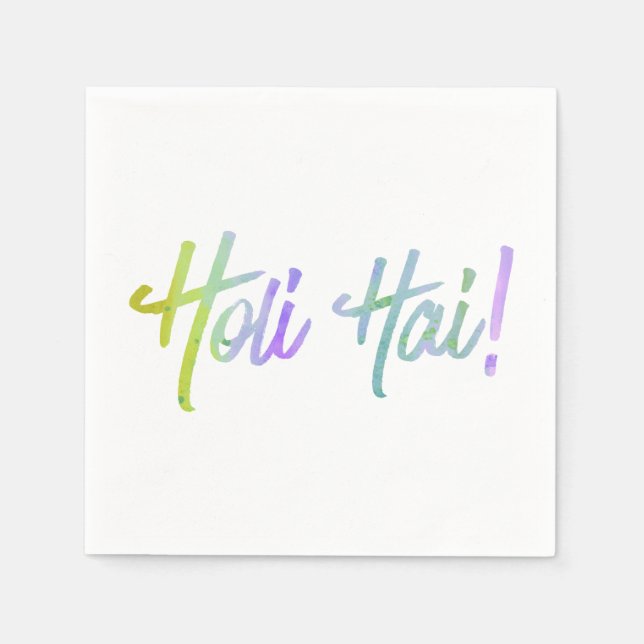 holiES - HOLI HAI grunge pastel 1 Napkin (Front)