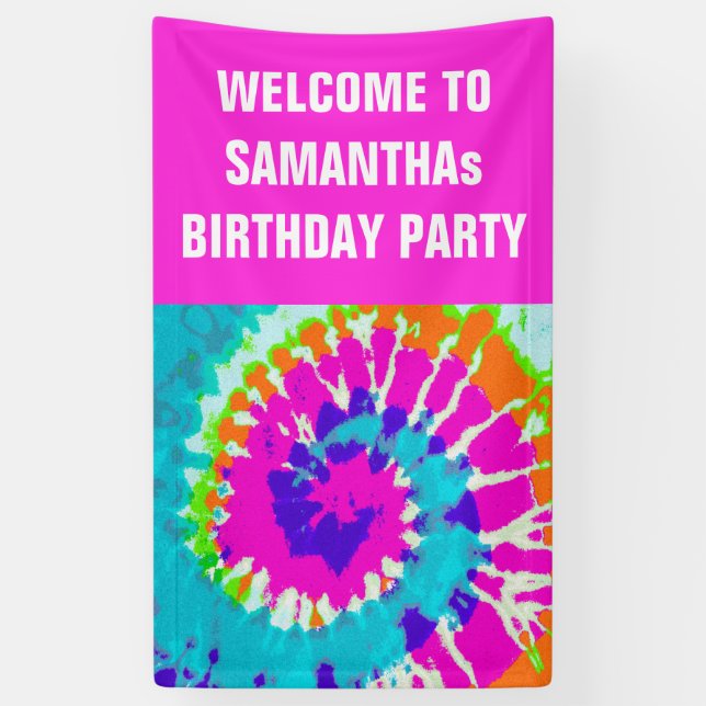 holiES - Power Spiral Batik Style Banner (Vertical)