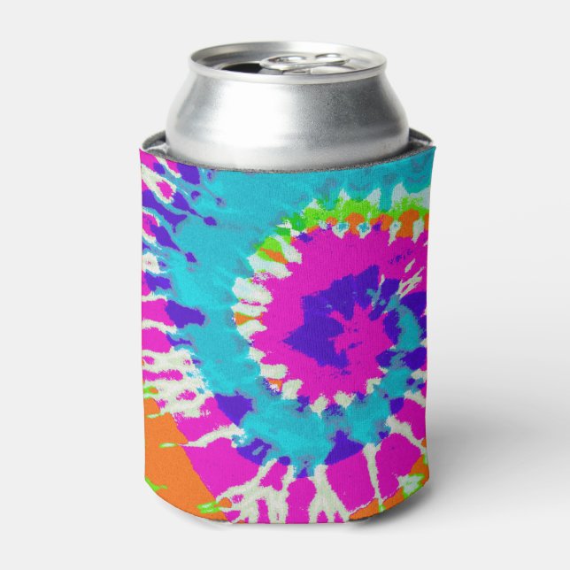 holiES - Power Spiral Batik Style Can Cooler (Can Front)