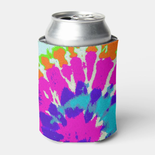 holiES - Power Spiral Batik Style Can Cooler (Can Front)