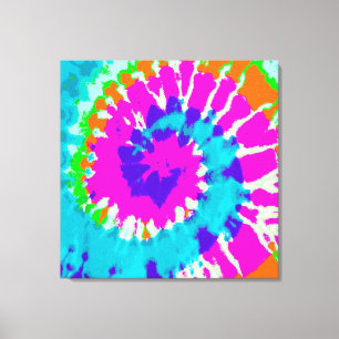 holiES - Power Spiral Batik Style Canvas Print