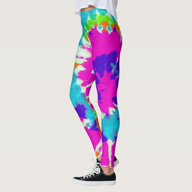 holiES - Power Spiral Batik Style Leggings (Left)