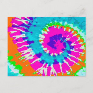 holiES - Power Spiral Batik Style Postcard