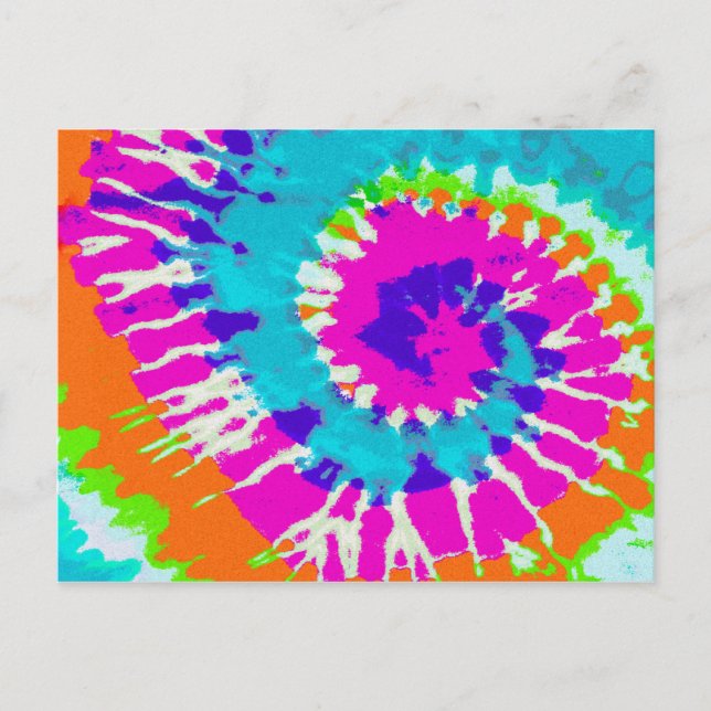 holiES - Power Spiral Batik Style Postcard (Front)