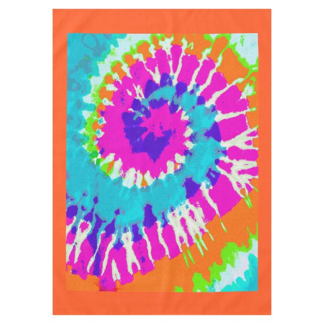 holiES - Power Spiral Batik Style Tablecloth (Front)