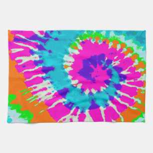 holiES - Power Spiral Batik Style Tea Towel
