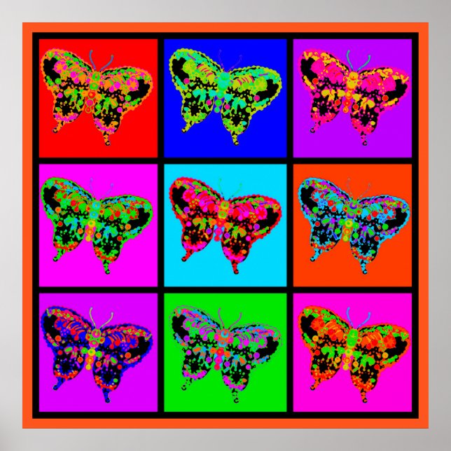 holiES - Psychedelic Butterflies Mosaic Poster (Front)