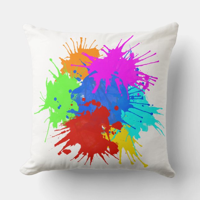 holiES - Splashes round 2 + your ideas Cushion (Front)