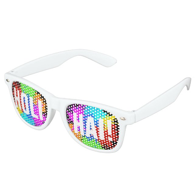 holiES - Splashes round 2 + your ideas Retro Sunglasses (Angled)