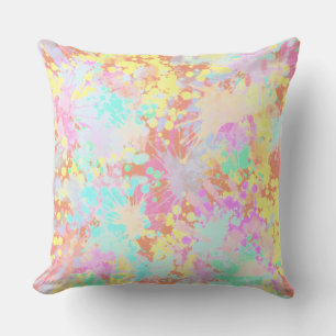 holiES - Splashes seamless pattern pastel 1 Cushion
