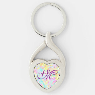 holiES - Splashes seamless pattern pastel 1 Key Ring