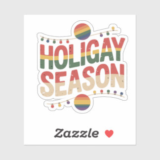 Holigay Season Gay Christmas Rainbow Lights