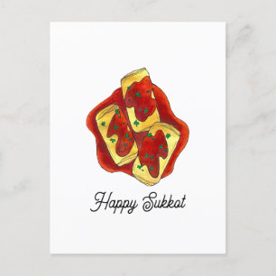 Holishkes Stuffed Cabbage Jewish Holidays Sukkot Postcard