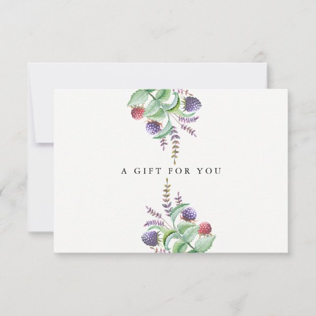 Holistic Aromatherapist Organic Spa Gift Card (Front)