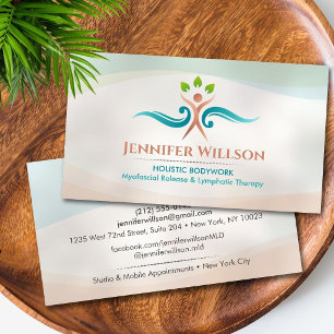 Holistic Bodywork Therapist Massage & Wellness Business Card