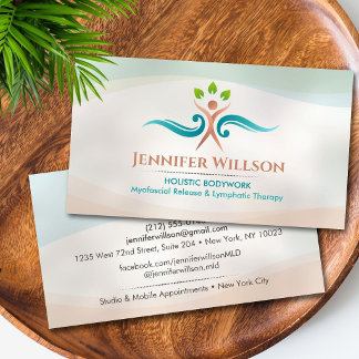 Holistic Bodywork Therapist Massage & Wellness Business Card