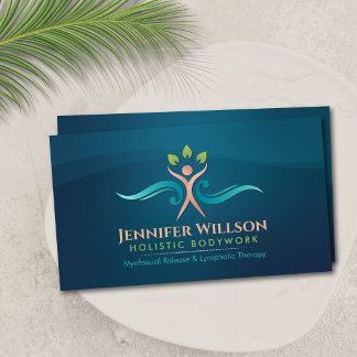 Holistic Bodywork Therapist Massage & Wellness Business Card