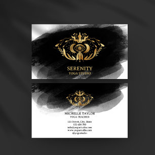 Holistic Celestial Moon Third Eye Yoga Business Ca Business Card