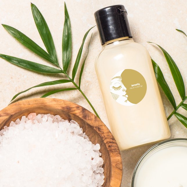 Holistic Celestial Sun & Moon Classic Round Sticker (Creator Uploaded)