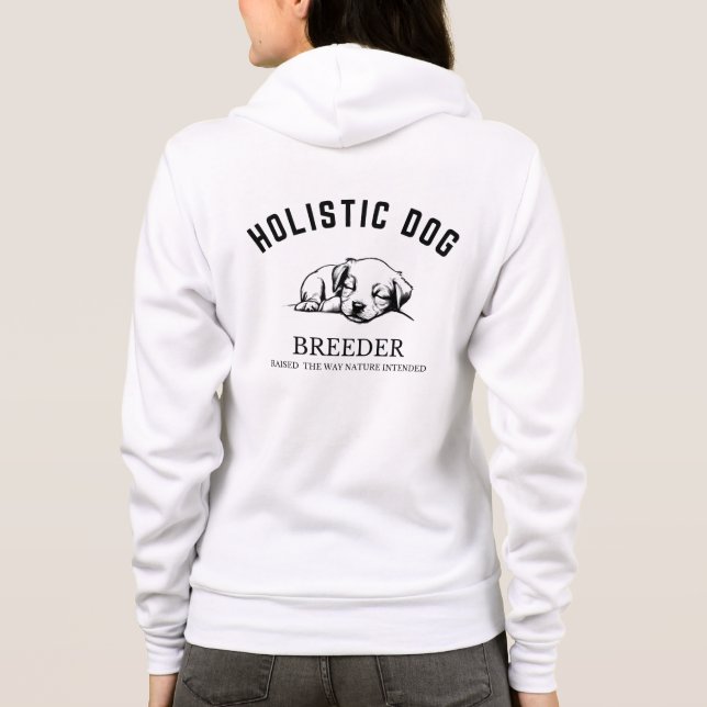Holistic Dog Breeder Zip Up - Women's Hoodie (Back)