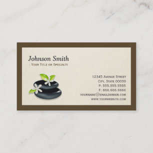 Holistic Healing - Elegant Zen Logo Business Card