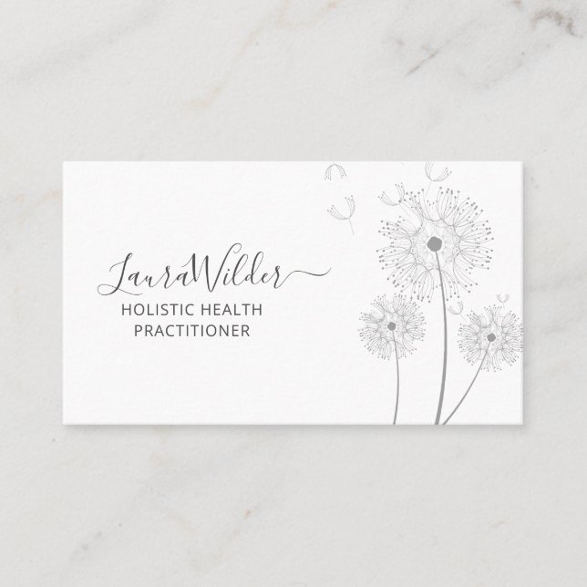 Holistic Health Practitioner Business Card (Front)