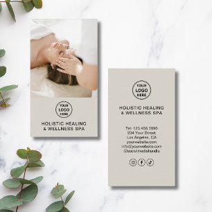 Holistic Health Therapist Professional Business Card