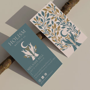 Holistic Health & Wellness Healing Hands Celestial Business Card