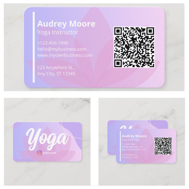 Holistic Health Yoga Instructor Business Card (Holistic Health Yoga Instructor Business Card
)
