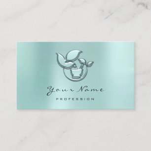 Holistic Herbs Ayurveda Alternative Medicine Aqua Appointment Card