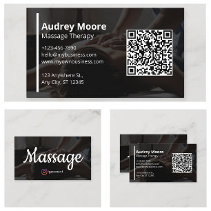 Holistic Massage and Wellness Services Business Card