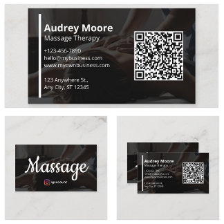 Holistic Massage and Wellness Services Business Card