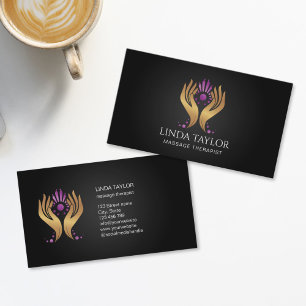 Holistic Massage Hands Therapy Healer Energy Business Card