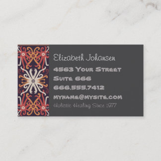 Holistic Massage Therapy Business Card