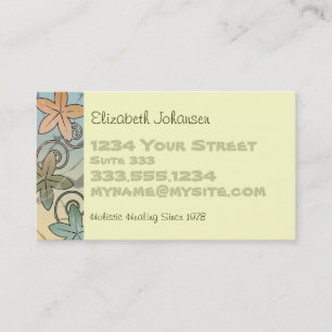 Holistic Massage Therapy Business Cards
