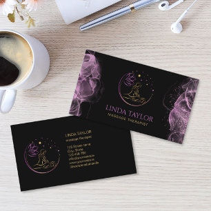 Holistic Massage Therapy Healer Energy Business Card