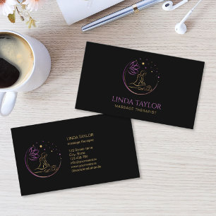 Holistic Massage Therapy Healer Energy Business Card