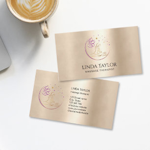 Holistic Massage Therapy Healer Energy Business Card